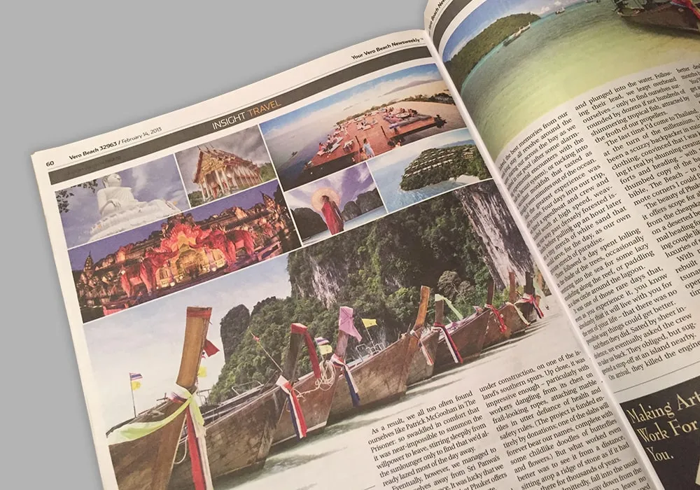 Editorial design for weekly newspaper VeroBeach 32963
