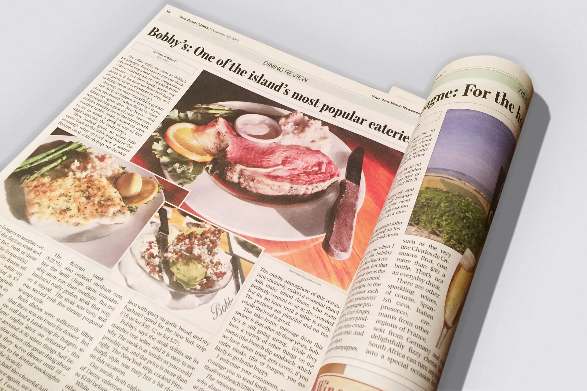 Editorial design for weekly newspaper VeroBeach 32963